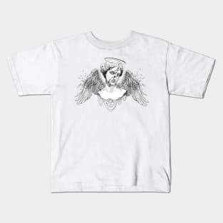 Angel sculpture sketch. Kids T-Shirt